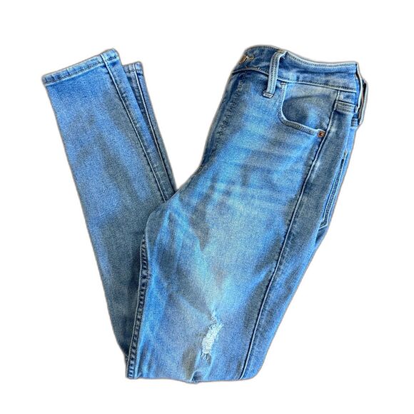 Old Navy Rockstar Super Skinny 360 Stretch Extra High-Rise Jeans - Size 6 - Picture 2 of 7